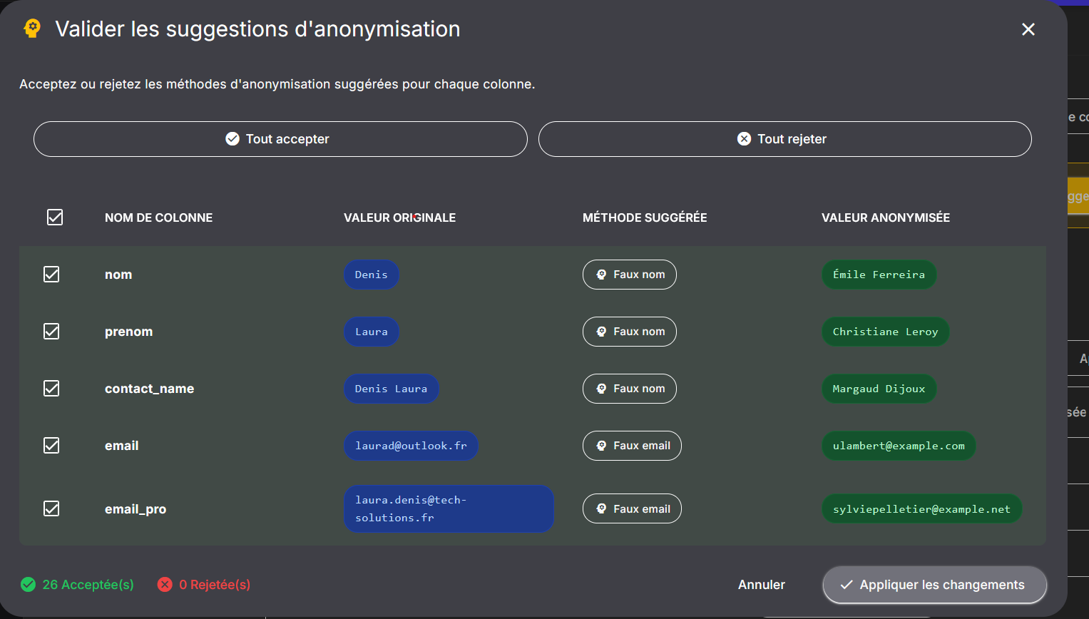 Scanner automatiquement les donn&eacute;es sensibles d&rsquo;un fichier CSV : plusieurs  types d&eacute;tect&eacute;s en quelques secondes